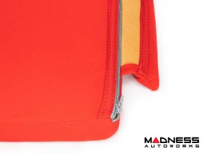 Seat Cushion - Red w/ Alfa Romeo Logo in Black Seat Cushion - Red w/ Alfa Romeo Logo in Black